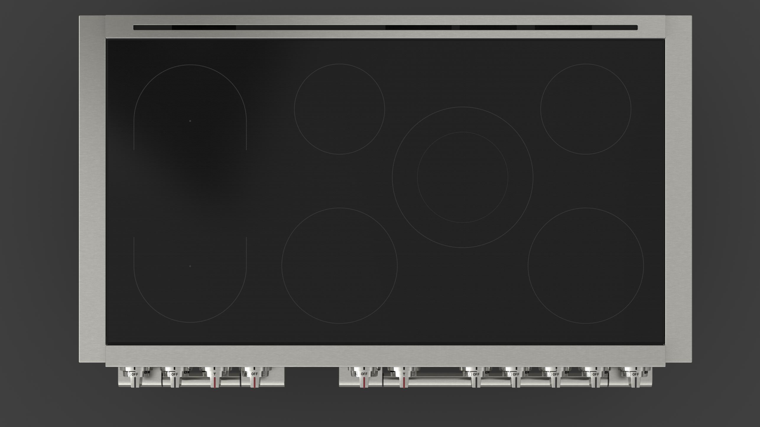 SOFIA 48” PRO INDUCTION RANGE ALL GLASS Fulgor Milano